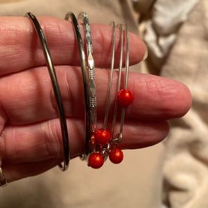 4 bangle bracelets